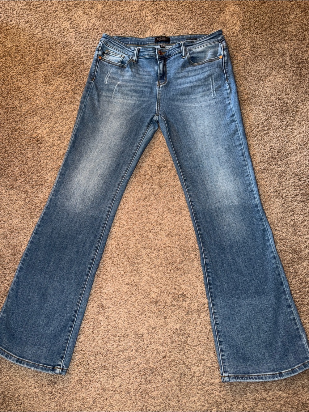 Judy Blue Mid-Rise Bootcut Jeans Medium Wash JB82350MD Size 15/32